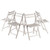 Robin 4-PC Folding Chair Set White