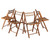 Robin 4-PC Folding Chair Set Teak