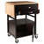 Bellini Kitchen Cart Natural/Coffee Finish