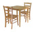 Groveland 3pc Dining Set, Square Table with 2 Chairs