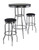 Summit 3pc Pub Table Set, includes 2 Swivel Stool