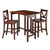 Lynnwood 3-Pc Drop Leaf Table with 2 Counter V-Back Stools