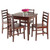 Pulman 5-PC Set Extension Table with Ladder Back Chairs