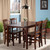 Anna 5-PC Dining Table Set w/ Slat Back Chairs