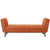 Haven Tufted Button Upholstered Fabric Accent Bench Orange EEI-3002-ORA