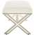 Rivet Performance Velvet Bench Ivory EEI-3067-IVO