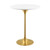 Lippa 28" Wood Top Bar Table Gold White EEI-3262-GLD-WHI