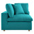 Commix Down Filled Overstuffed 6 Piece Sectional Sofa Set Teal EEI-3362-TEA