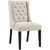 Baronet Dining Chair Fabric Set of 2 Beige EEI-3557-BEI