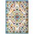 Reflect Freesia Distressed Floral Persian Medallion 8x10 Indoor and Outdoor Area Rug Multicolored R-1184A-810
