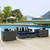 Sojourn 5 Piece Outdoor Patio Sunbrella Sectional Set Canvas Navy EEI-2375-CHC-NAV-SET