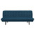 Glance Tufted Convertible Fabric Sofa Bed Azure EEI-3093-AZU