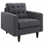 Empress Sofa, Loveseat and Armchair Set of 3 Gray EEI-3316-DOR