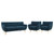 Remark 3 Piece Living Room Set Azure EEI-3322-AZU-SET