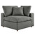 Commix Down Filled Overstuffed 4 Piece Sectional Sofa Set Gray EEI-3357-GRY