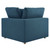 Commix Down Filled Overstuffed 6 Piece Sectional Sofa Set Azure EEI-3362-AZU
