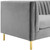 Ingenuity Channel Tufted Performance Velvet Sofa Gray EEI-3454-GRY