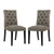 Duchess Dining Chair Fabric Set of 2 Granite EEI-3474-GRA