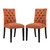 Duchess Dining Chair Fabric Set of 2 Orange EEI-3474-ORA