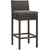 Conduit Bar Stool Outdoor Patio Wicker Rattan Set of 4 Brown Charcoal EEI-3601-BRN-CHA