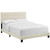 Amira King Upholstered Fabric Bed Beige MOD-6002-BEI