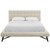 Julia Queen Biscuit Tufted Upholstered Fabric Platform Bed Beige MOD-6007-BEI
