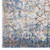 Minu Distressed Floral Lattice 5x8 Area Rug Light Blue, Yellow and Orange R-1091B-58
