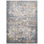 Minu Distressed Floral Lattice 5x8 Area Rug Light Blue, Yellow and Orange R-1091B-58