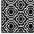 Frame Transitional Moroccan Trellis 5x8 Area Rug Black and White R-1130A-58