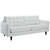 Empress Bonded Leather Sofa White EEI-1010-WHI