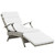 Envisage Chaise Outdoor Patio Wicker Rattan Lounge Chair Light Gray White EEI-2301-LGR-WHI