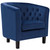 Prospect Performance Velvet Armchair Navy EEI-2613-NAV