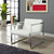 Hover Upholstered Vinyl Lounge Chair White EEI-263-WHI