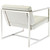 Hover Upholstered Vinyl Lounge Chair White EEI-263-WHI