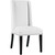 Baron Dining Chair Vinyl Set of 2 White EEI-2747-WHI-SET