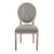 Arise Vintage French Upholstered Fabric Dining Side Chair Light Gray EEI-2795-LGR