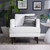 Agile Upholstered Fabric Armchair White EEI-3055-WHI