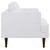 Agile Upholstered Fabric Armchair White EEI-3055-WHI