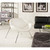 Nutshell Upholstered Vinyl Lounge Chair White EEI-809-WHI