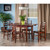Pulman 5-PC Set Extension Table with Ladder Back Chairs 94556