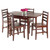 Pulman 5-PC Set Extension Table with Ladder Back Chairs 94556