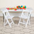 Set of 2 Child Size Resin Folding Chairs for Indoor or Outdoor Events