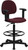 Contemporary Drafting Office Chair with Arms