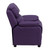 Safety Feature: will not recline unless child is in seated position and pulls ottoman 1" out and then reclines