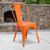 Stackable Metal Dining Chair for Indoor or Outdoor Use