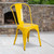 Stackable Metal Dining Chair for Indoor or Outdoor Use