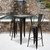 Modern Bar Height Table and Chair Set for Indoor or Outdoor Use