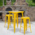 Contemporary Style Bar Table and Stack Stool Set