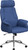 Blue upholstered high back design including headrest, built-in lumbar support and welt trim