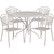 Set Includes Table and 4 Chairs Designed for Commercial and Residential Use